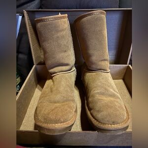 Adokoo Tan Suede Sherpa lined  Boots women size 8